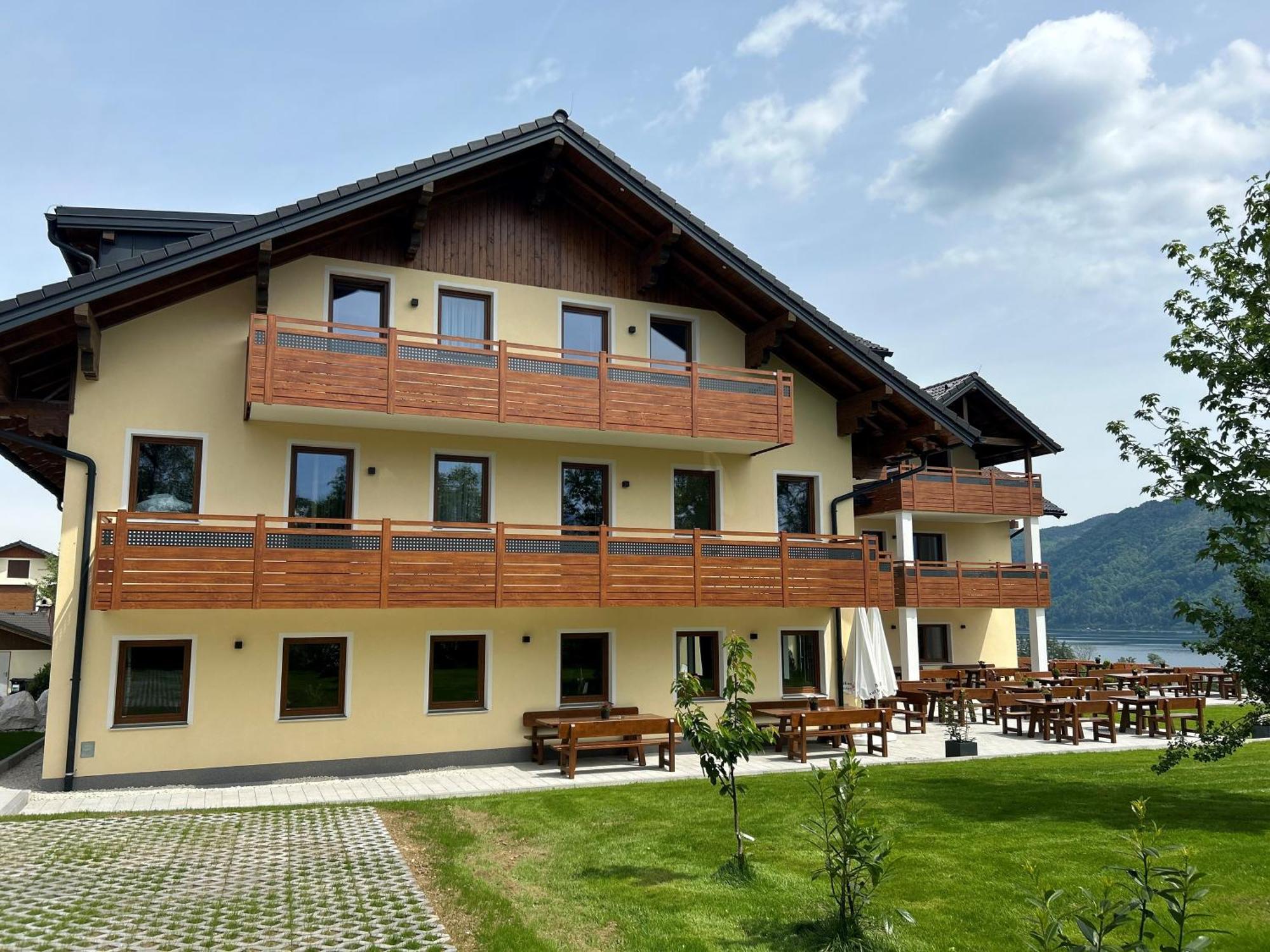 Gasthof Steinbichler Nussdorf am Attersee Bagian luar foto